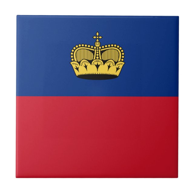 Bandeira de Liechtenstein (Frente)