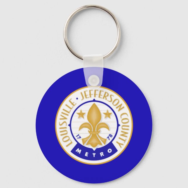Bandeira de Louisville (Kentucky) Chaveiro (Frente)