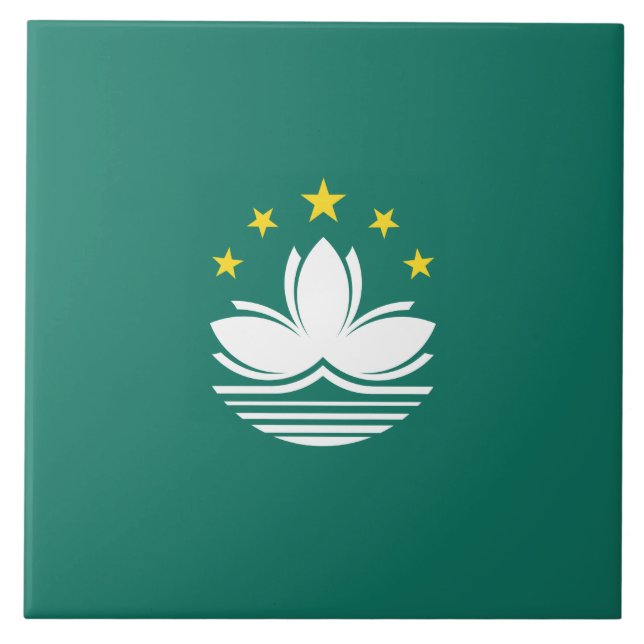 Bandeira de Macau (região chinesa) (Frente)