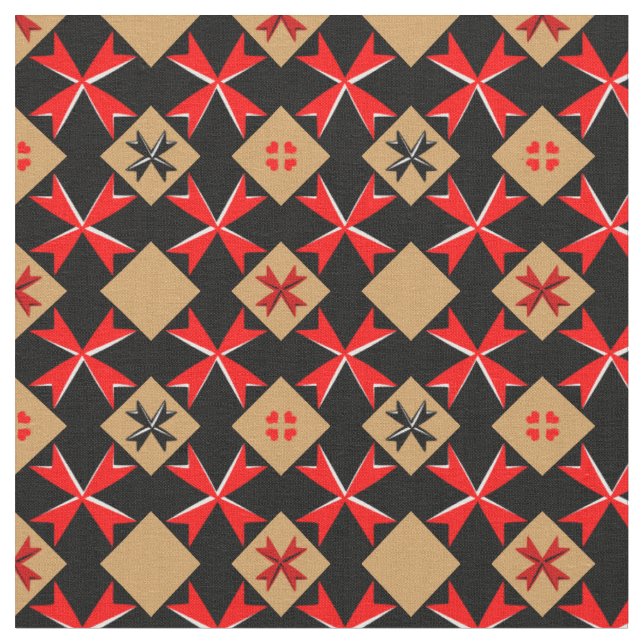 Bandeira de Malta/Cross & Malta Tecido de tendênci (Detalhe)