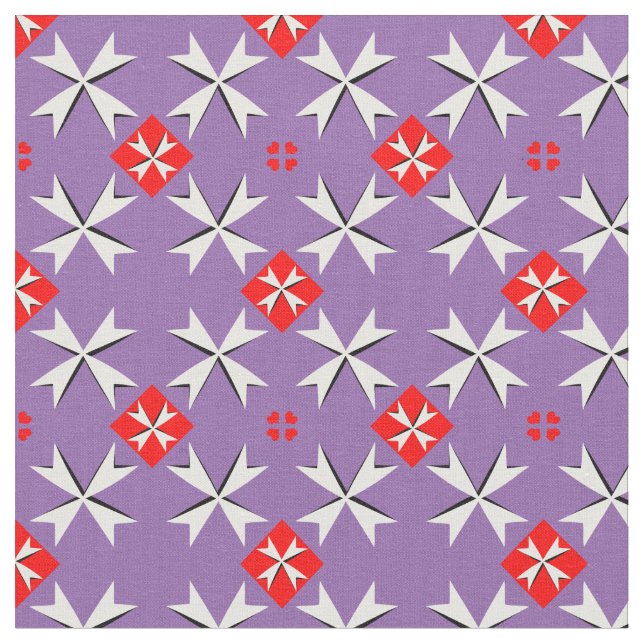 Bandeira de Malta/Cross & Malta Tecido de tendênci (Detalhe)