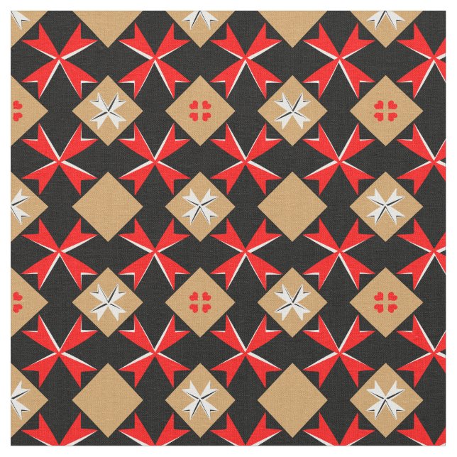 Bandeira de Malta/Cross & Malta Tecido de tendênci (Detalhe)