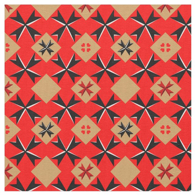 Bandeira de Malta/Cross & Malta Tecido de tendênci (Detalhe)