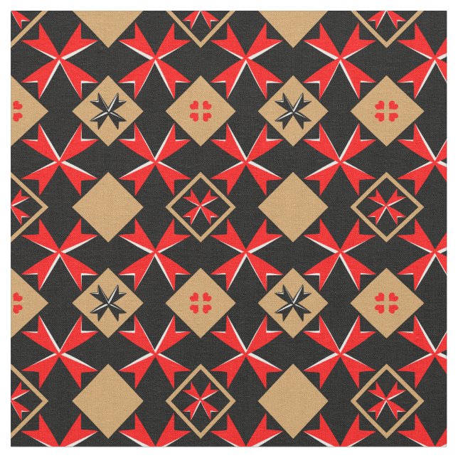 Bandeira de Malta/Cross & Malta Tecido de tendênci (Detalhe)