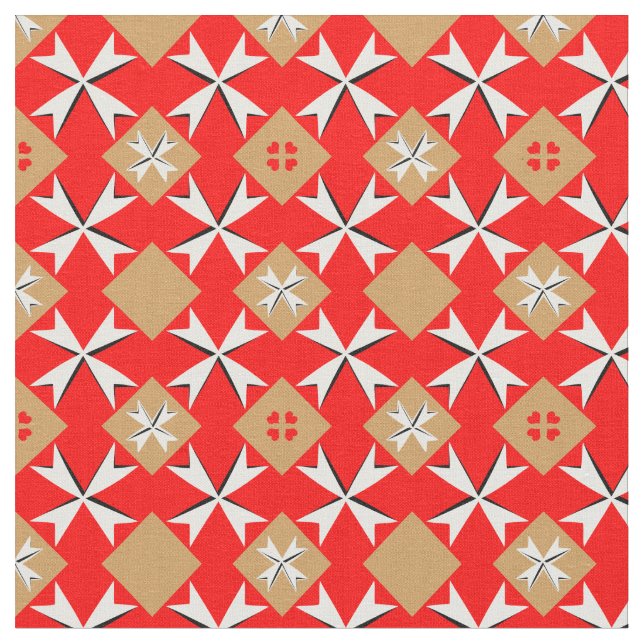 Bandeira de Malta/Cross & Malta Tecido de tendênci (Detalhe)