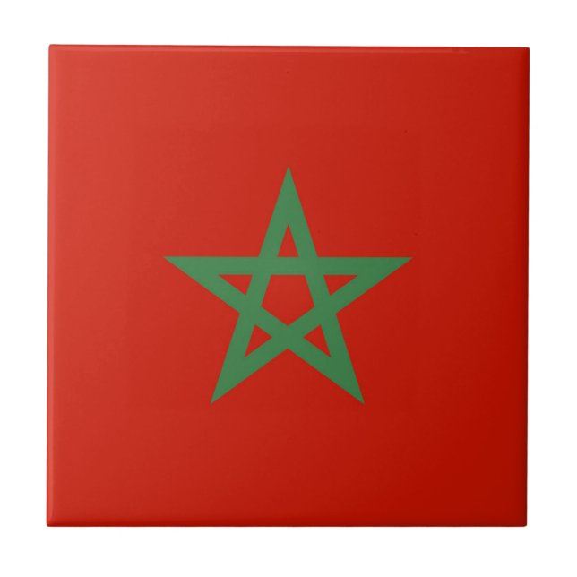 Bandeira de Marrocos (Frente)