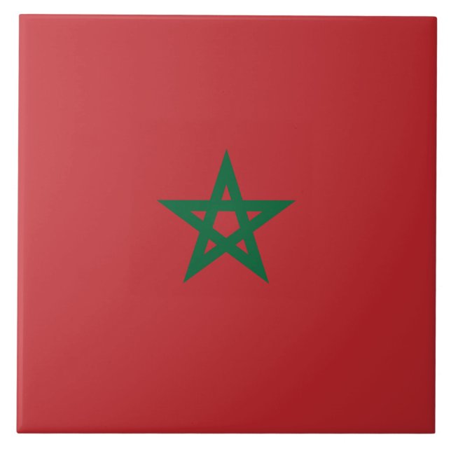 Bandeira de Marrocos (Frente)
