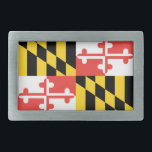 Bandeira de Maryland Belt Buckle<br><div class="desc">Excelente maneira de mostrar seu orgulho de Maryland todos os dias!</div>