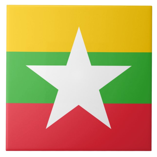 Bandeira de Mianmar (Birmânia) (Frente)