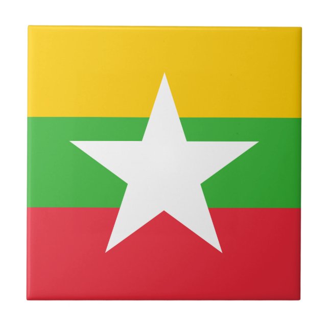 Bandeira de Myanmar (Frente)