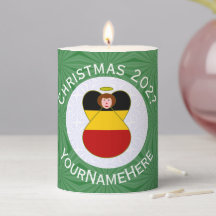 Bandeira de Natal do Anjo Alemão Personalizada