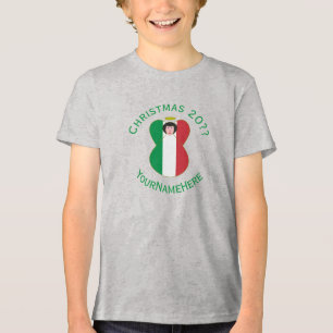 Bandeira de Natal do Anjo Italiano Personalizada p
