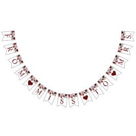 Bandeira de Noiva Burgundy Rose