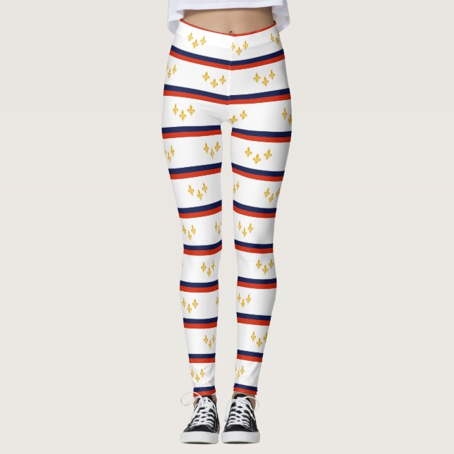 Bandeira de Nova Orleans, Leggings da Louisiana (Frente)