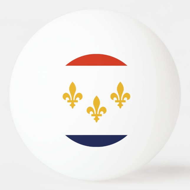 Bandeira de Nova Orleans, Louisiana Bola de Ping-P (Frente)