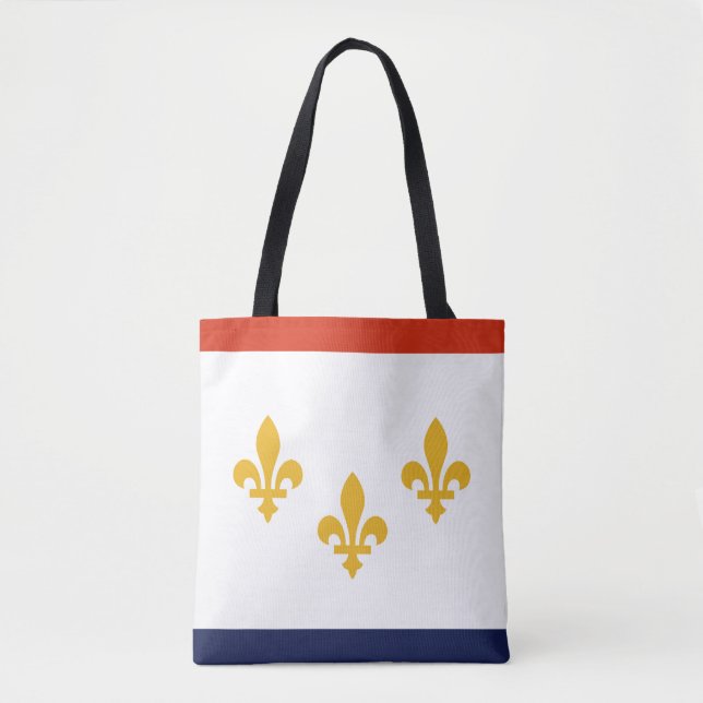 Bandeira de Nova Orleans, Louisiana Tote Bag (Frente)