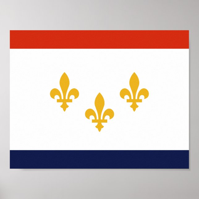 Bandeira de Nova Orleans, Poster da Louisiana (Frente)