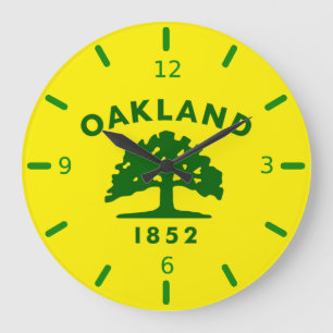 bandeira de Oakland (Califórnia) Relógio Grande