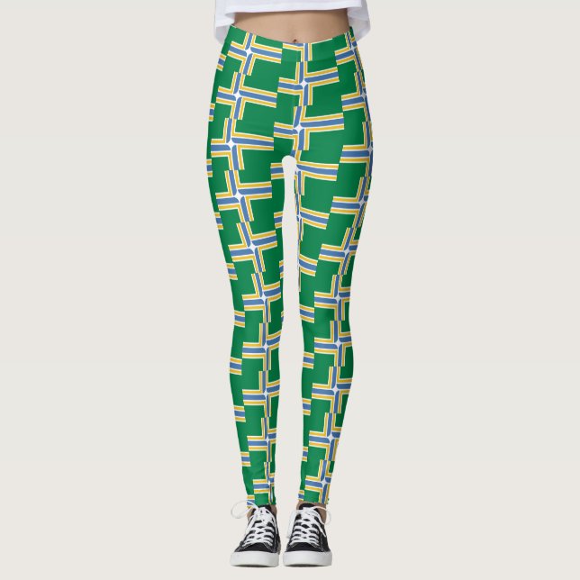 Bandeira de Portland, Oregon Leggings (Frente)