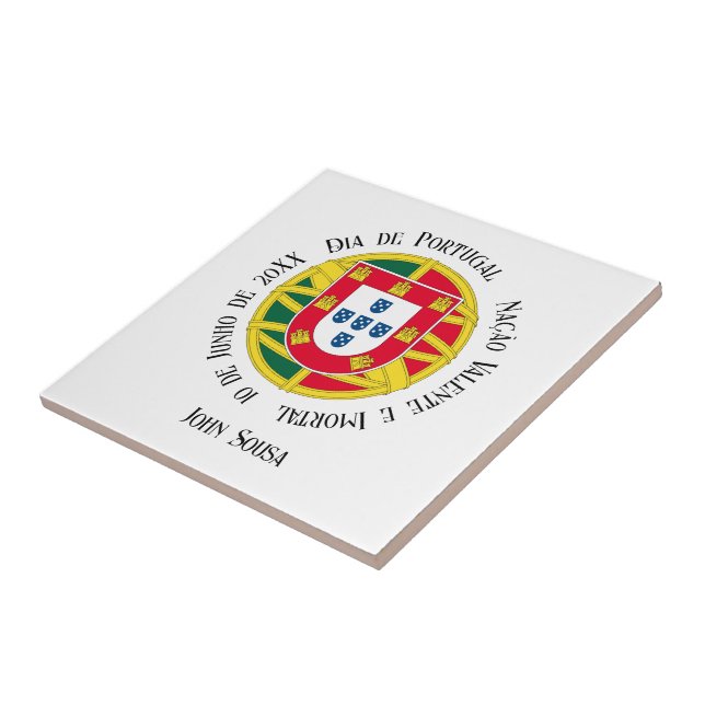 Bandeira de Portugal para feriado no Dia de Portug (Lateral)