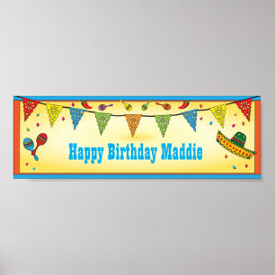 Bandeira de poster Fiesta mexicana