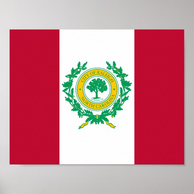 Bandeira de Raleigh, Poster da Carolina do Norte (Frente)