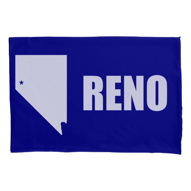Bandeira de Reno, Nevada Pillowcase (Frente)