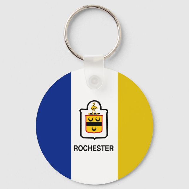 Bandeira de Rochester (Nova Iorque) Chaveiro (Frente)