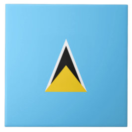 Bandeira de Santa Lúcia (St Lucia) (Caribe)