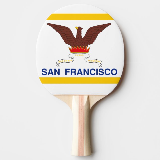 Bandeira de São Francisco, Raquete de ping pong da (Frente)