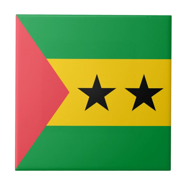 Bandeira de São Tomé e Príncipe (Frente)
