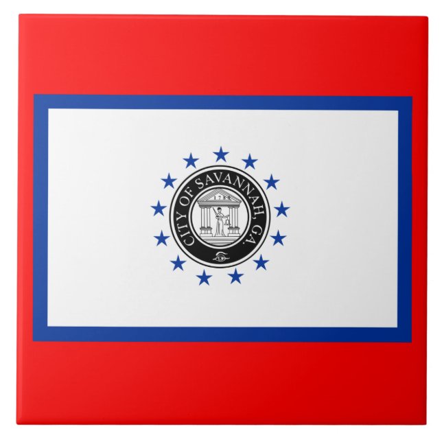 Bandeira de Savana (Geórgia) (Frente)