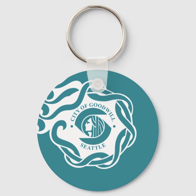 Bandeira de Seattle (Washington) Chaveiro (Frente)