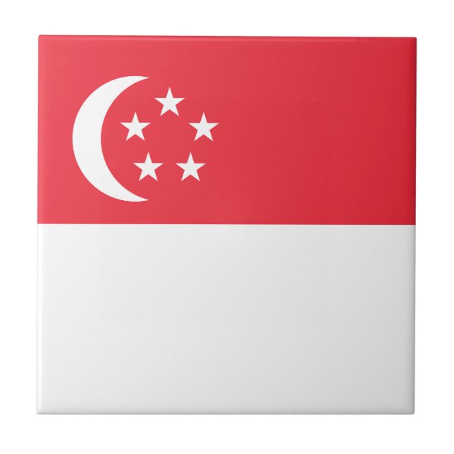 Bandeira de Singapura (Frente)