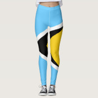 Bandeira de St Lucia que legging