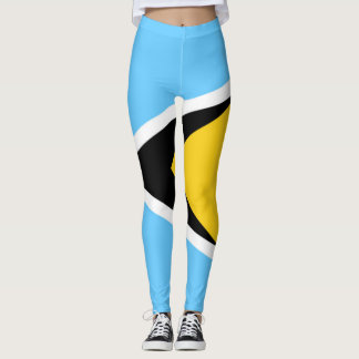 Bandeira de St Lucia que legging