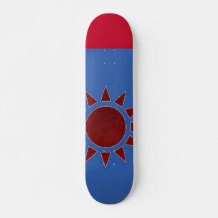 Bandeira de Taiwan Red Sun Skateboard