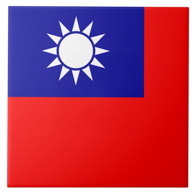 Bandeira de Taiwan: República da China, Taipé Chin (Frente)