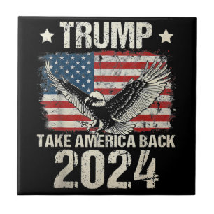 Bandeira de Trump 2024 toma a América de volta hom