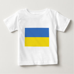 Bandeira de Ucrânia em camisas e em presentes de