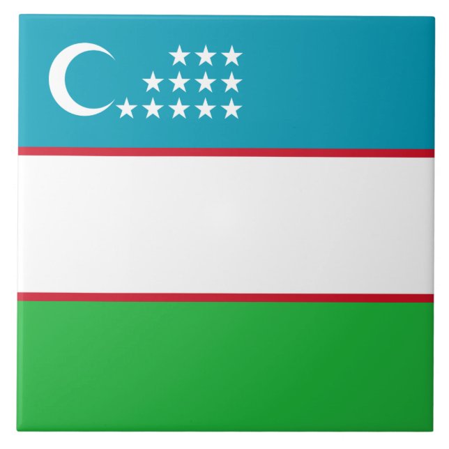 Bandeira de Uzbekistan (Frente)