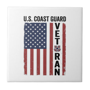 Bandeira de Veterano da Guarda Costeira Design Vet
