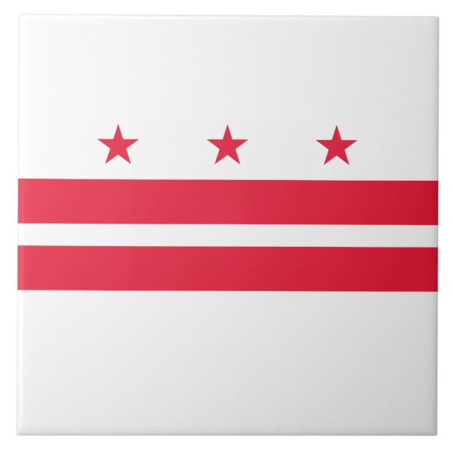 Bandeira de Washington D.C. (distrito de Columbia) (Frente)