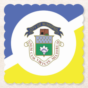 Bandeira de Winnipeg, Manitoba Porta-copos de pape