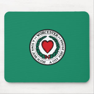 Bandeira de Worcester, Massachusetts Mouse Pad