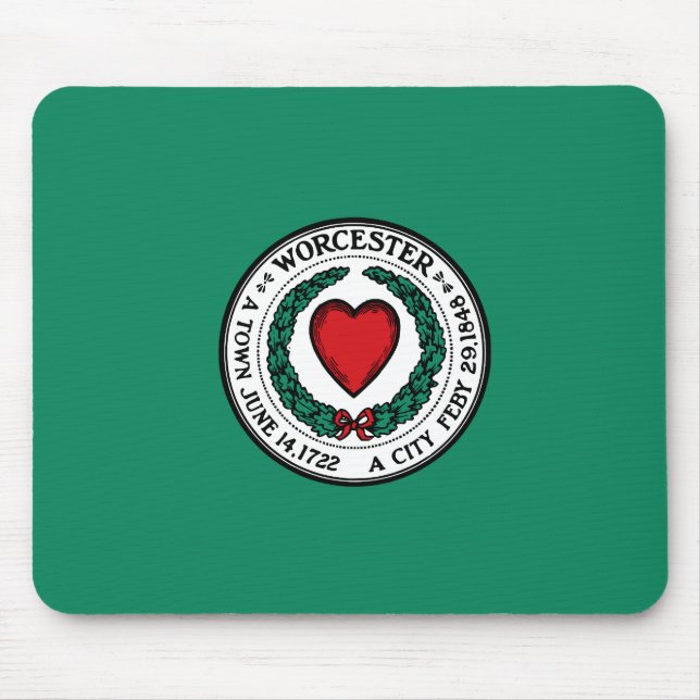 Bandeira de Worcester, Massachusetts Mouse Pad (Frente)
