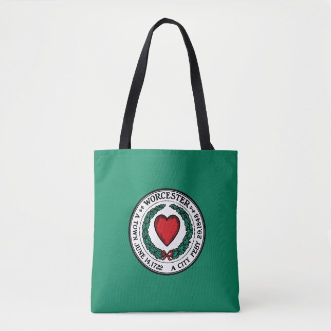 Bandeira de Worcester, Massachusetts Tote Bag (Frente)