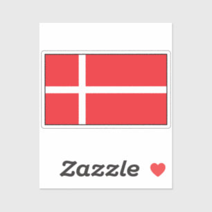 Bandeira do adesivo dinamarquês