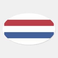Bandeira do adesivo Oval dos Países Baixos
