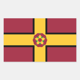 Bandeira do adesivo retangular de Northamptonshire